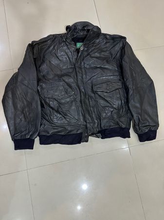 Mens y2K Leather Jacket