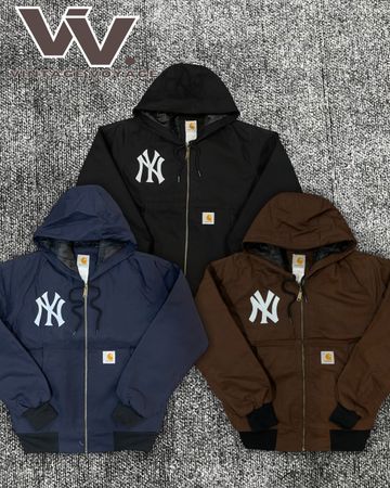 Carhartt x Yankees reworked style mix colour hood jackets #1712