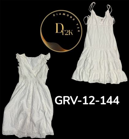 Trendy Y2K Cotton Dress | Casual Summer Wear (GRV-12-144)