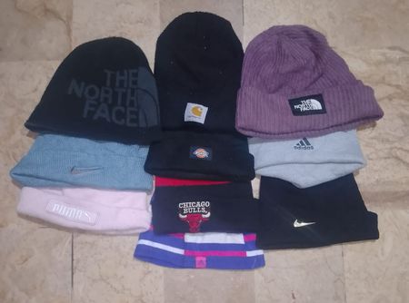 Vintage Mixed-Brand Branded Beanies