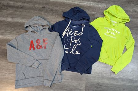1532 - American Eagle, Hollister, Aeropostale y Abercrombie sudaderas