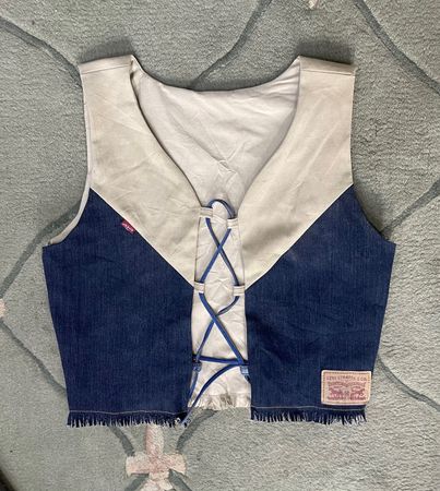 Upcycled Levi’s Denim Patched Vest
