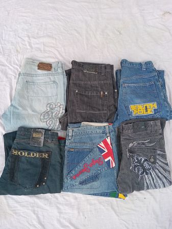 Hip hop baggy jeans men