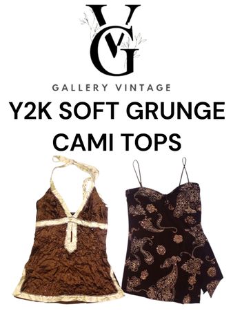 Y2K SOFT GRUNGE CAMI TOPS