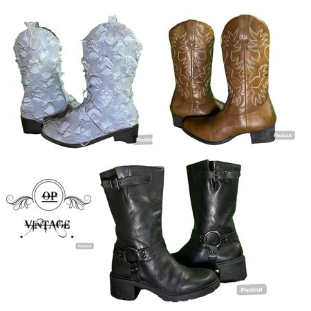 Op vintage 123 Stylish Cowboy Boots