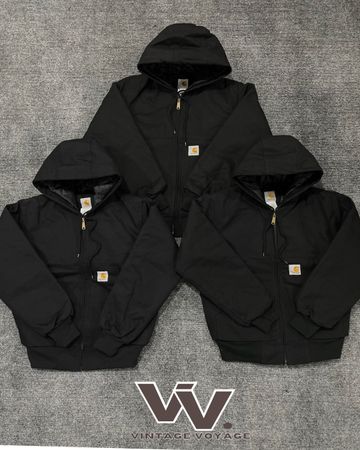 Carhartt reworked style black Detroit jackets #1912