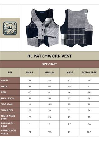 Upcycled RL Patchwork Vest