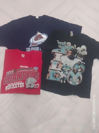 ZV1246 Lot de T-shirts imprimés sport sans marque