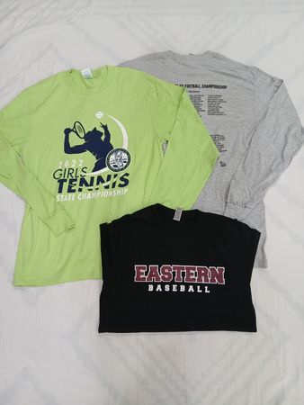 T-shirt de sport imprimé ZV1272 sans marque