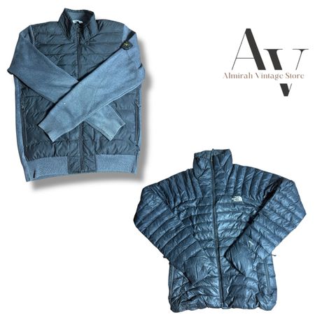 Stone island, TNF, NAPAPIJRI, emporia et d'autres marques de doudounes