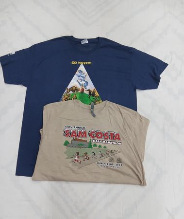 T-shirt sportiva con stampa ZV1301 senza marchio