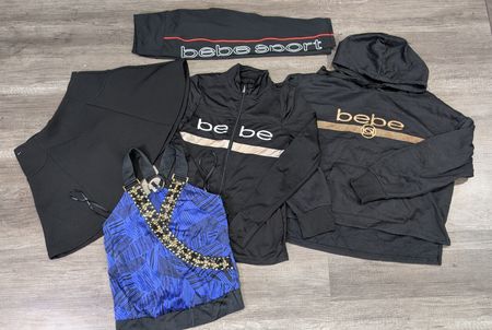 1611 - Bebe Hoodie, Dress, Zip Jacket, Skirt, Sweater, Cami Tops & Legging