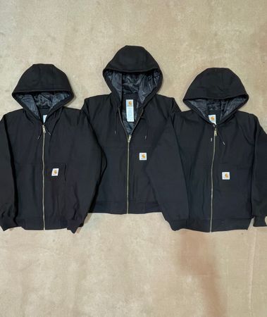 Carhartt reworked style black active jackets #2212