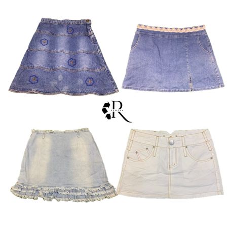 Y2K NYC IT Girl Denim Midi Röcke RW-1399