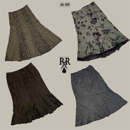 Y2K Unique Wool Mix Skirts (AA-589)