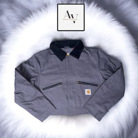 Carhartt rework style gray cropped jackets