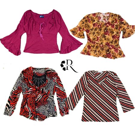 Y2K Cool Girl Mix Mesh Tops RW-1402