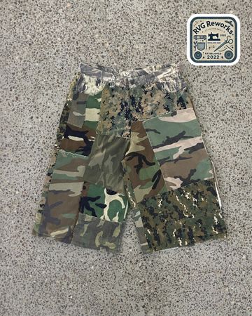 Shorts de Patchwork Camo Reciclados