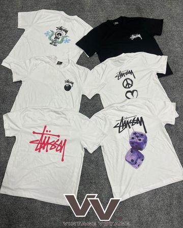 T-shirt stampate in stile rielaborato Stussy #2312
