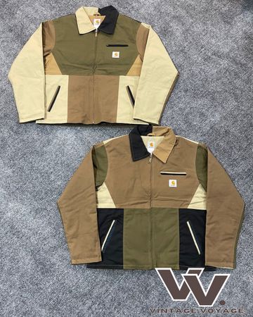 Carhartt reworked style patchwork Detroit jackets #2312