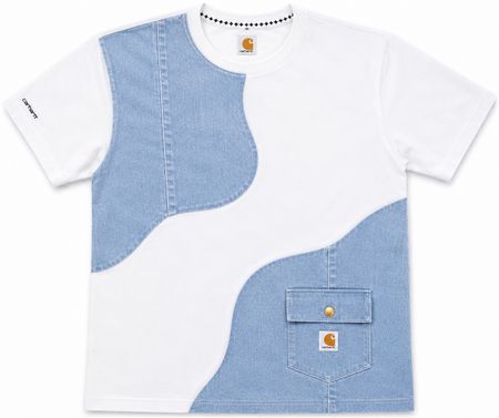 CR1069 Camiseta de Bolso em Denim Reciclado Wave