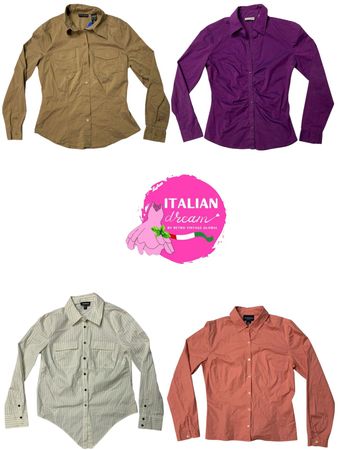 y2k unique colour office shirts