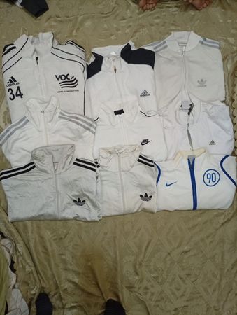 Nike and adidas track jackets