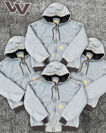 Carhartt reworked style acid wash active jackets #2412
