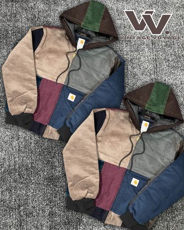 Carhartt reworked style corduroy patchwork active jackets #2412
