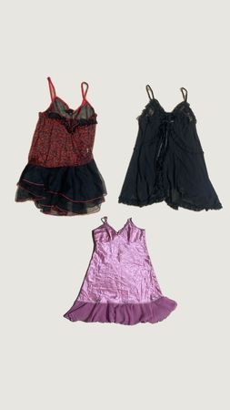 Y2k silk/Sheer cami tops