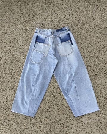 Upcycled Balloon Baggy Jeans