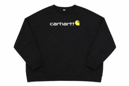 CR1075 Upcycled Carhartt Logo Sweatshirt