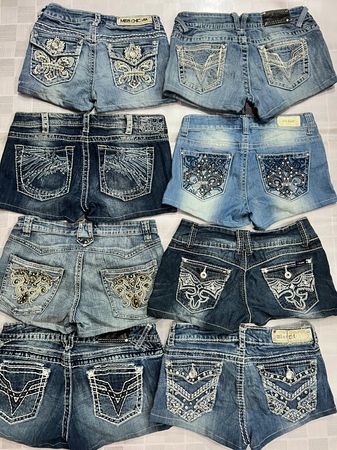 R325 Upcycled Damen Veredelte Sexy Hot Pants