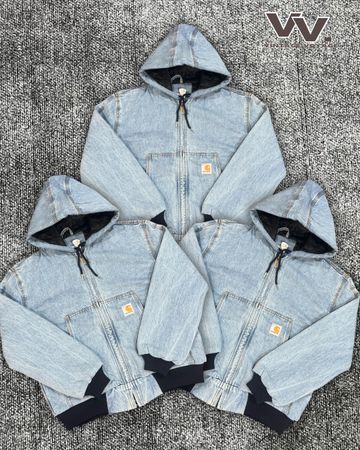 Carhartt reworked style denim hood jackets #2612