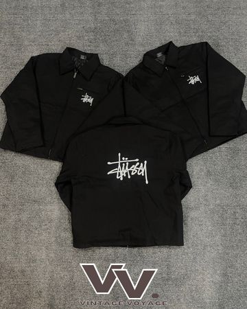 Stussy reworked style black Detroit jackets #2612