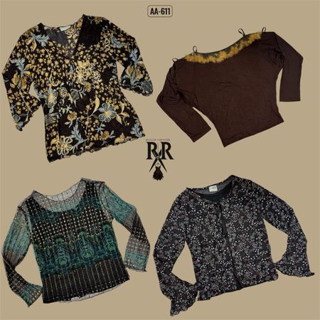 Y2K Earthy Grunge Full Sleeve Tops (AA-611)