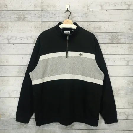 Lacoste and Tommy Hilfiger mix sweaters