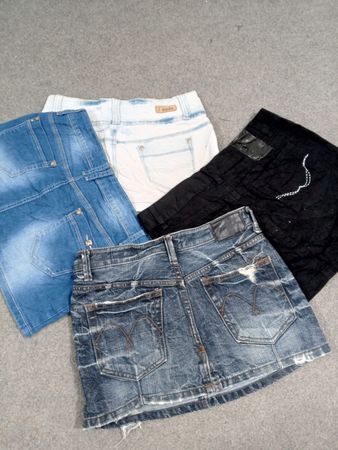 #216 Ladies Y2k Denim Mini Skirts