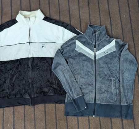 SD -- 315 -- 6 PCS SUDEROS EN VELOUR AVEC GLISSIÈRE VINTAGE