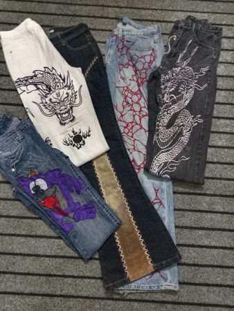 Pantalones estampados-5 PCs