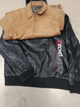 Veste en cuir de marque