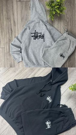 Stussyリワークスタイルミックストラックスーツ