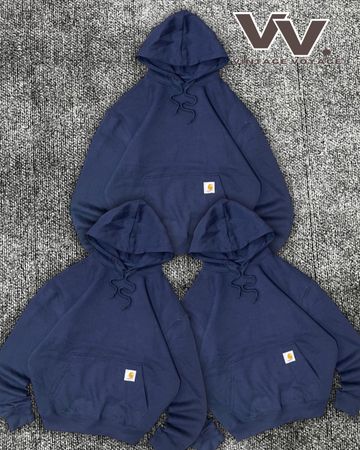 Pulls à capuche bleu marine relookés Carhartt #2712