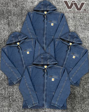 Carhartt reworked style dark denim active Detroit jackets #2712