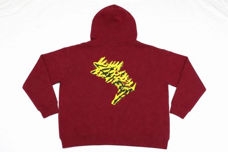 CR1088 Rework Style Stussy Print Hoodie