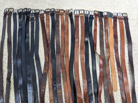 Mezcla de Cinturones de Estilo Vintage – Ralph Lauren, Carhartt, Fossil, Diesel y Más