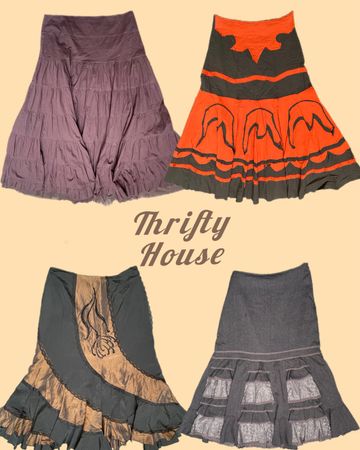 Y2k Earthy Tones Long Maxi Skirts(TH/014)