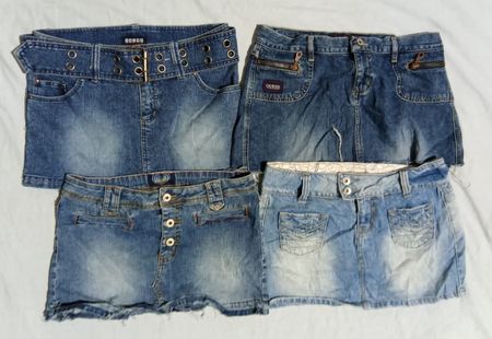 Denim Mini Skirts - Designer brands - Guess, Angel, Bongo,etc