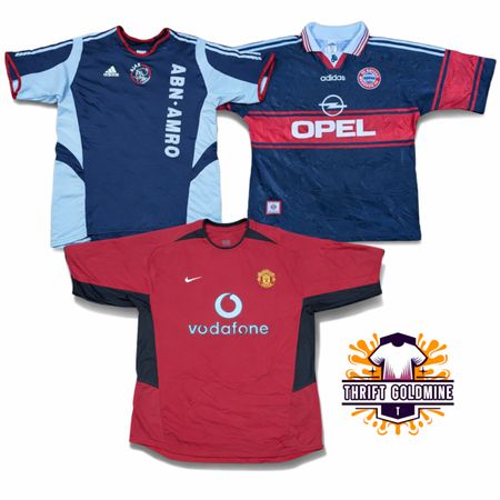 90er Jahre Vintage Fußball-Trikots T-Shirts