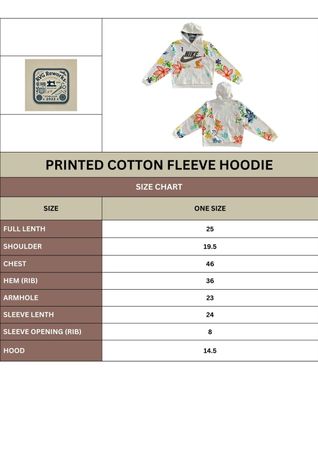 Upcycled Floral Patchwork Nike Hoodie